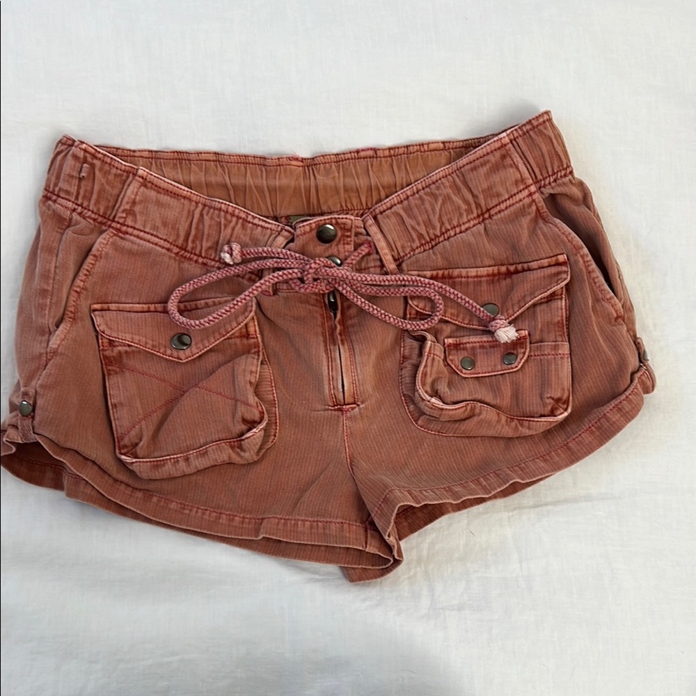 Free People Cargo Shorts with Drawstring Waist